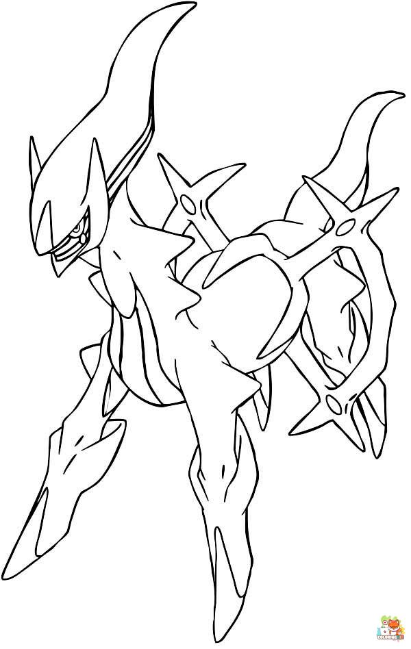 Pokemon Legendary Coloring Pages 20