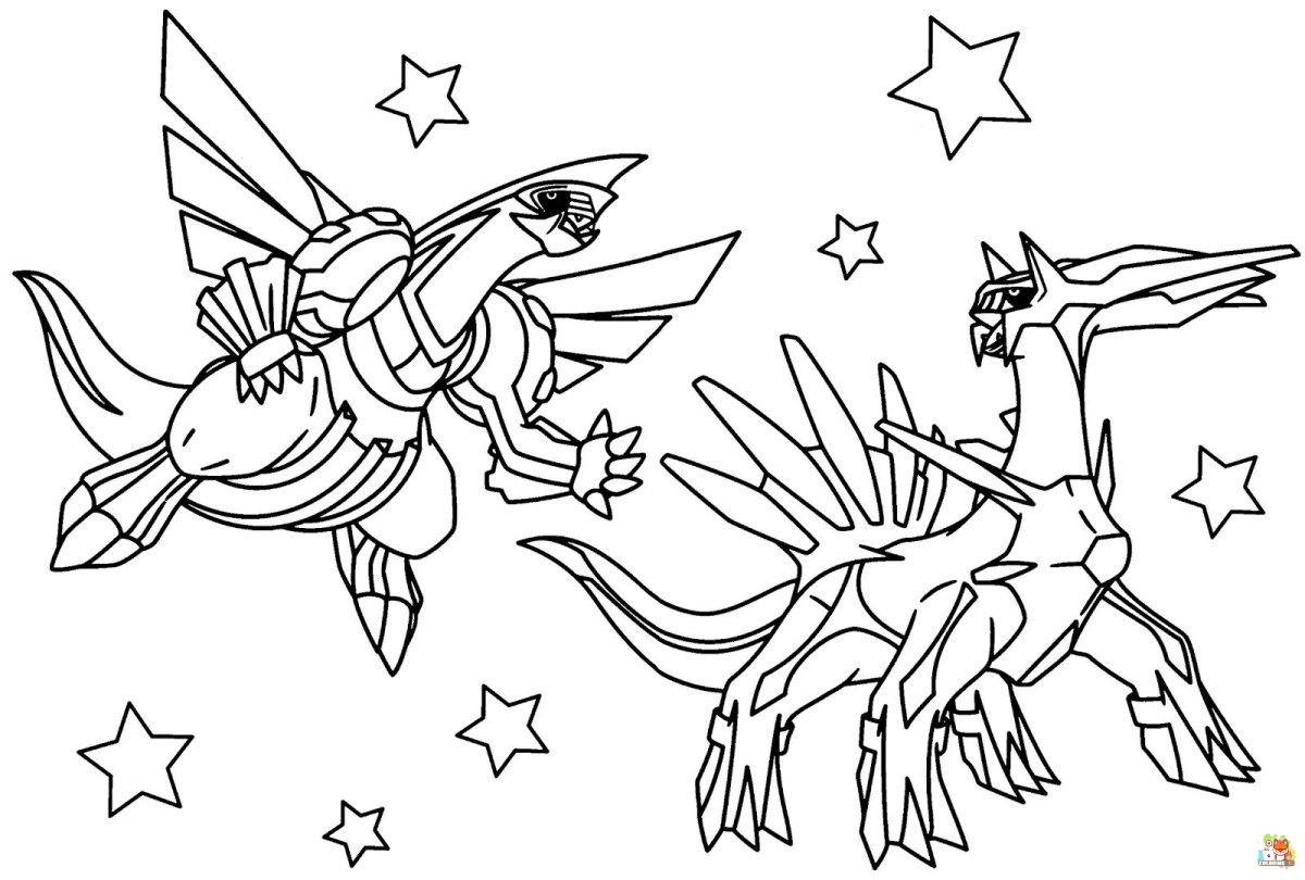 Pokemon Legendary Coloring Pages 22
