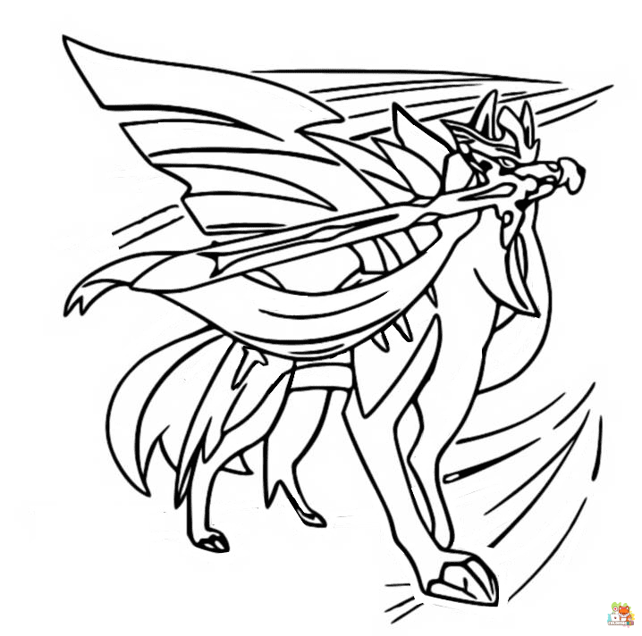 Pokemon Legendary Coloring Pages 4