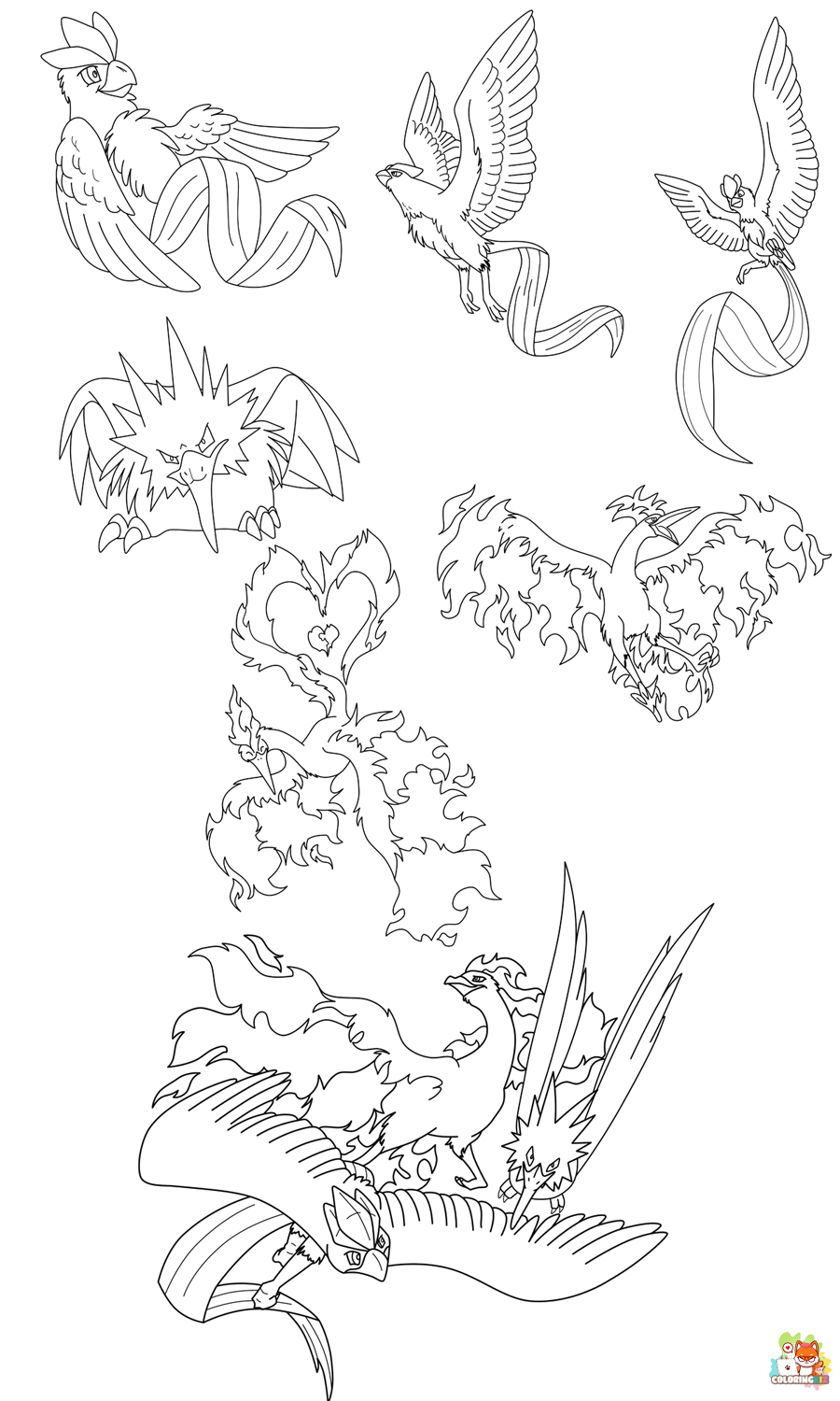 Pokemon Legendary Coloring Pages 6