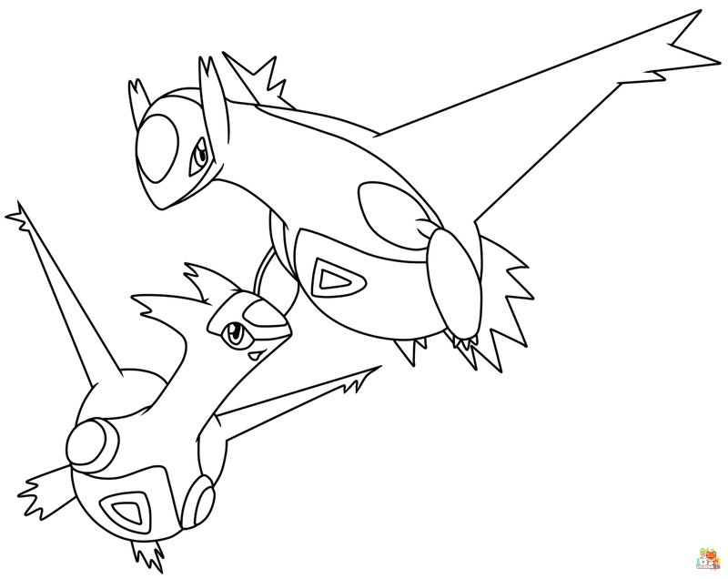 Pokemon Legendary Coloring Pages 7
