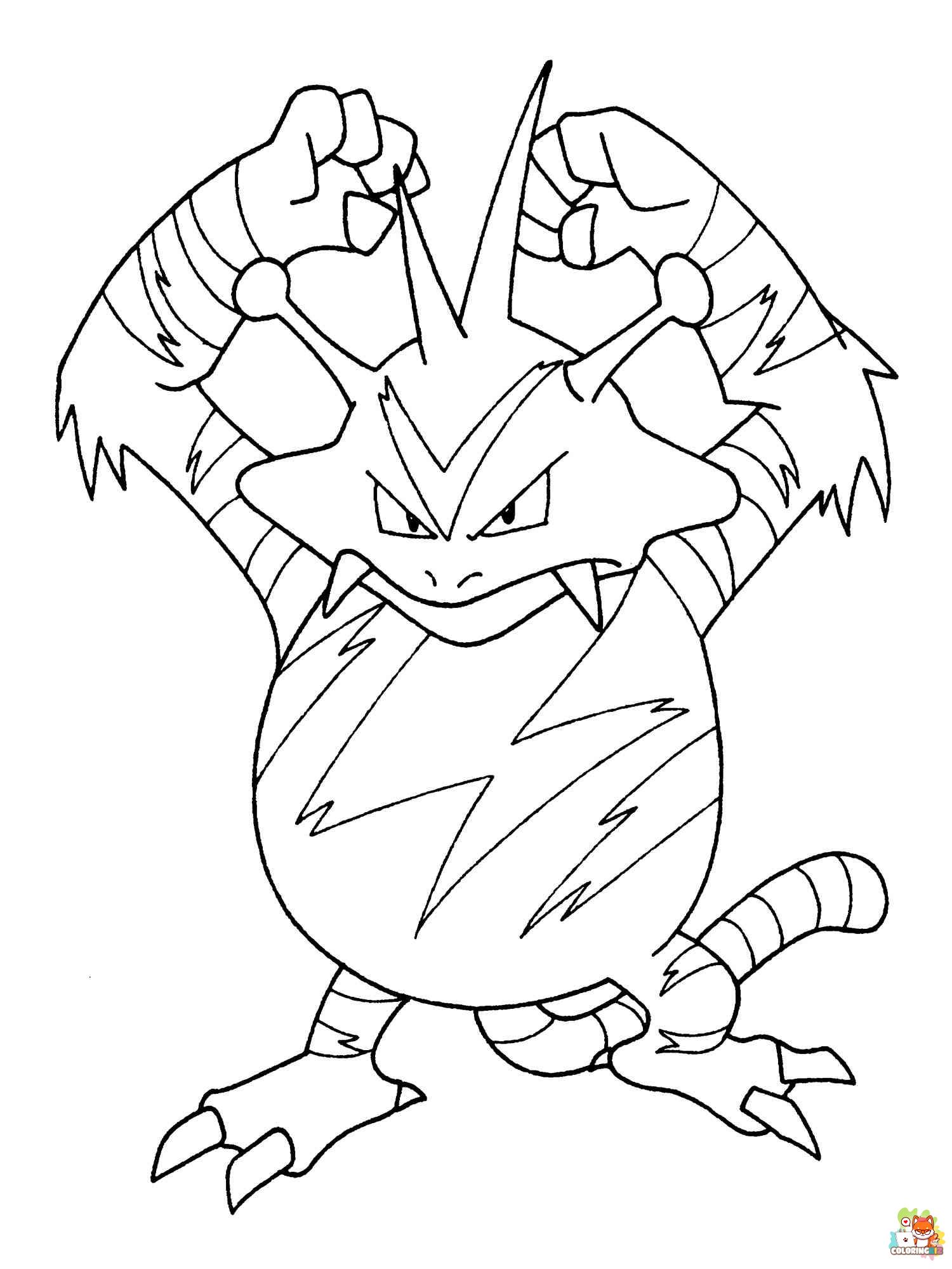Pokemon Legendary Coloring Pages 8