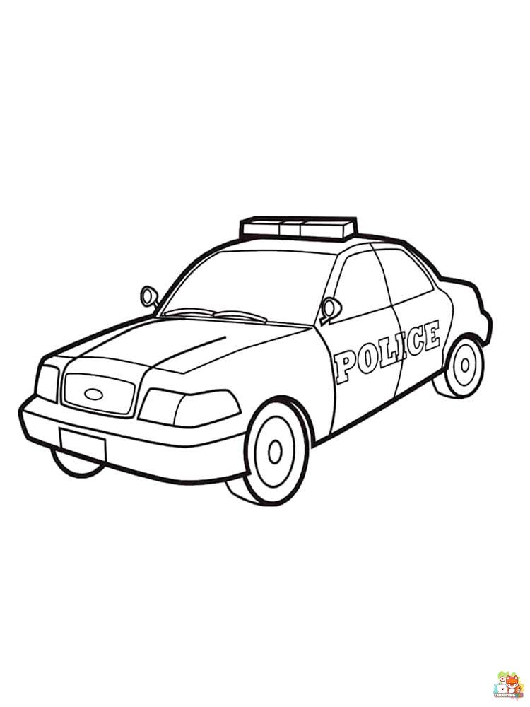 Police Car Coloring Pages 15