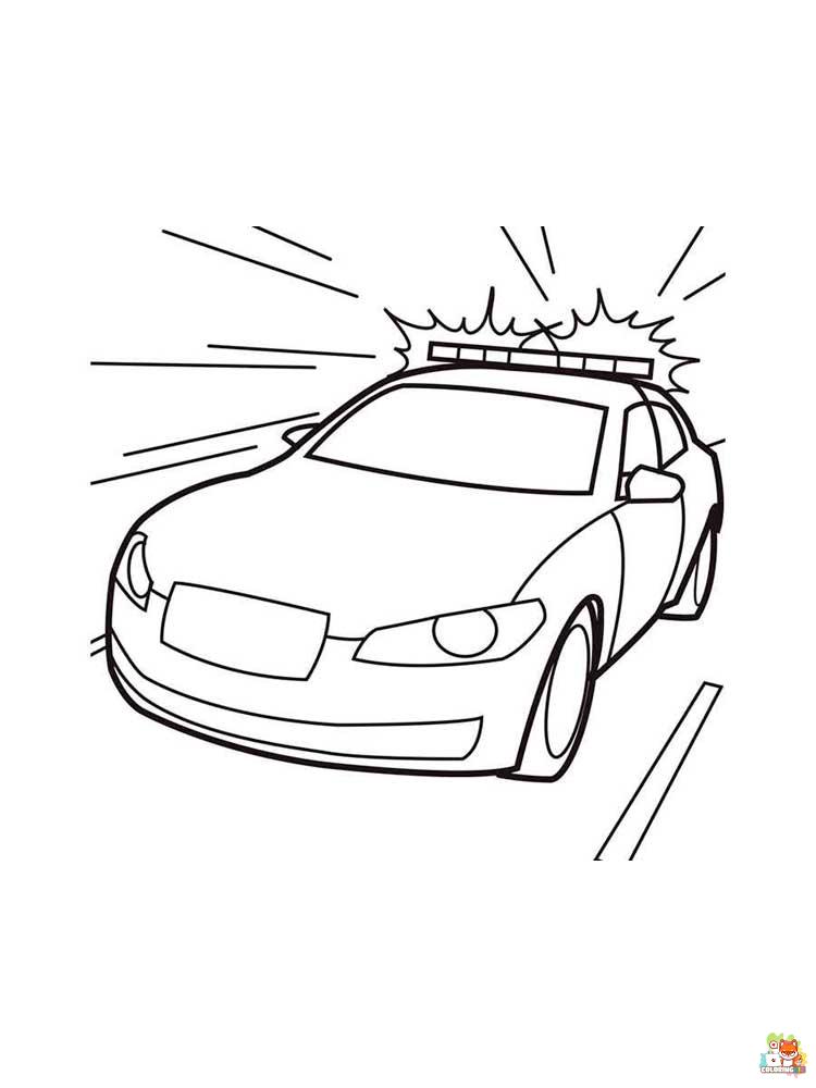 Police Car Coloring Pages 16