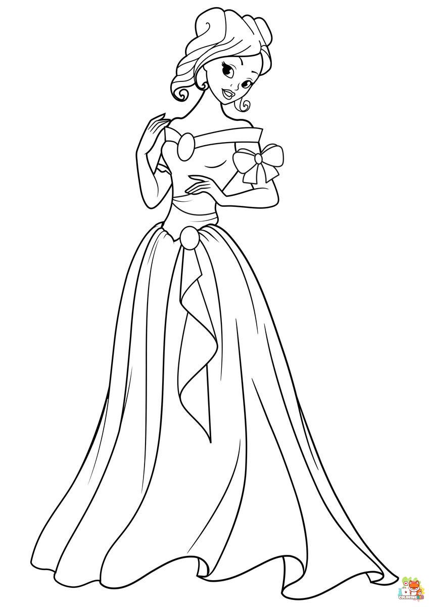 Princess Coloring Pages 1 1