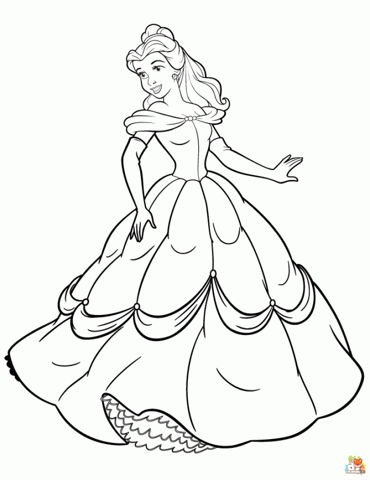 Princess Coloring Pages 3 1