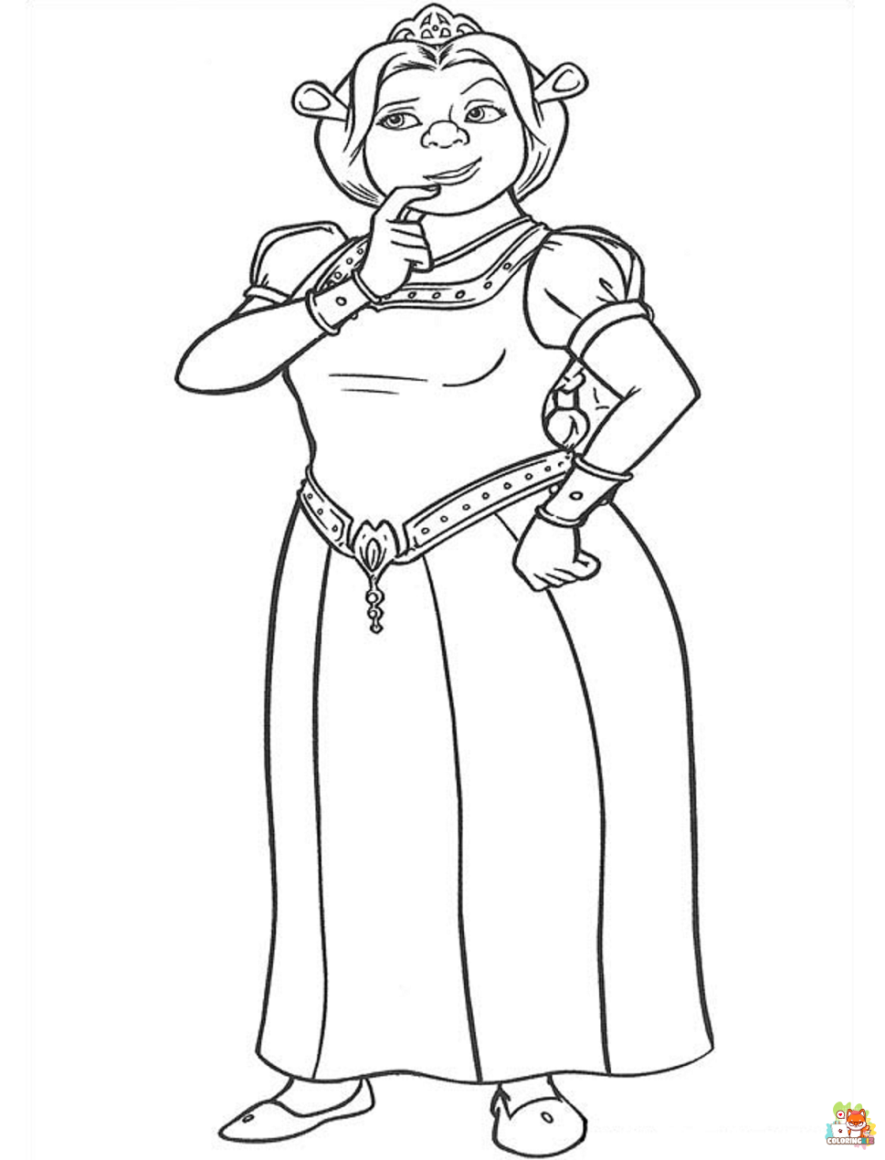 Princess Fiona Coloring Pages 2 1