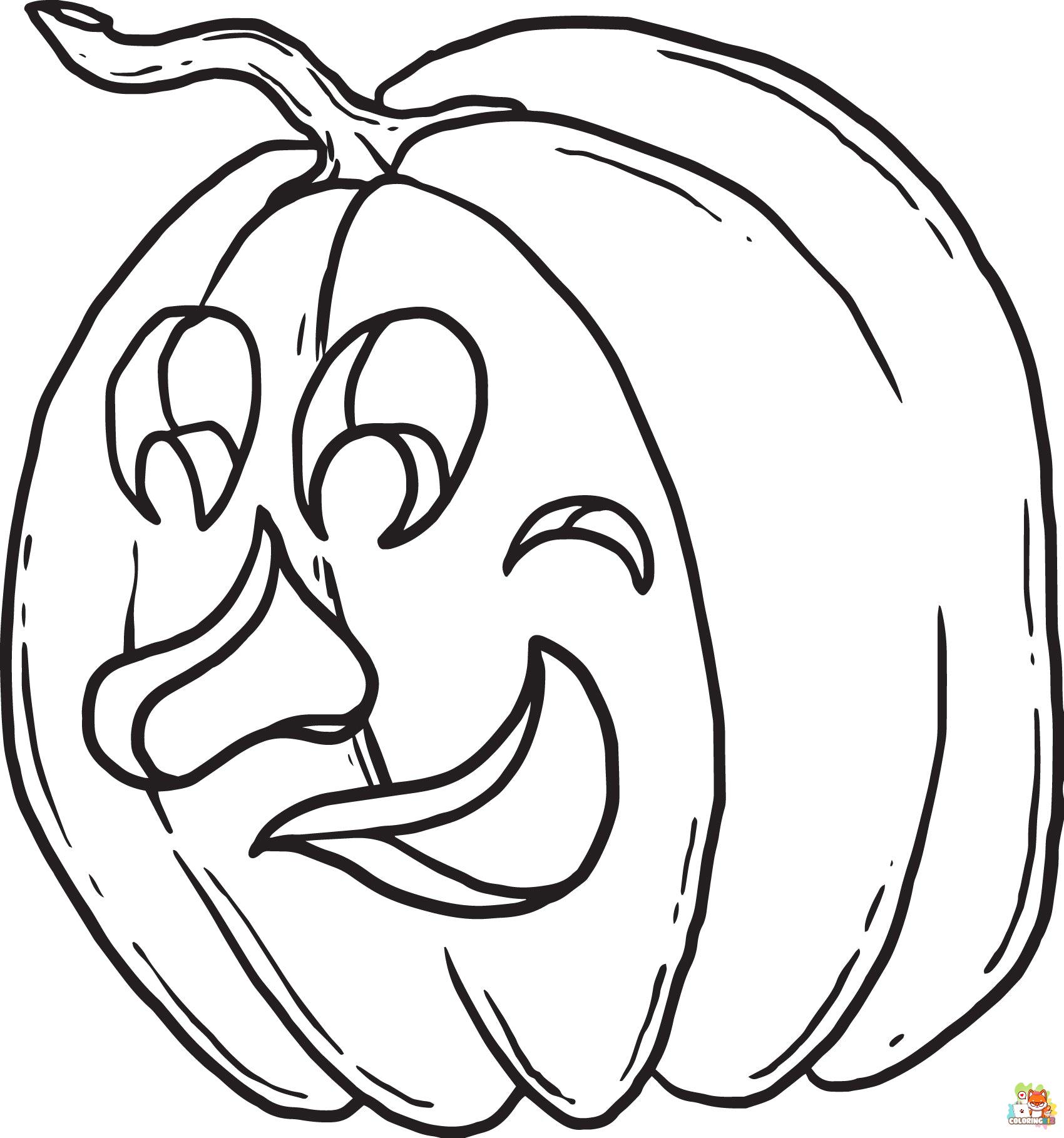 Pumpkin Coloring Pages 1