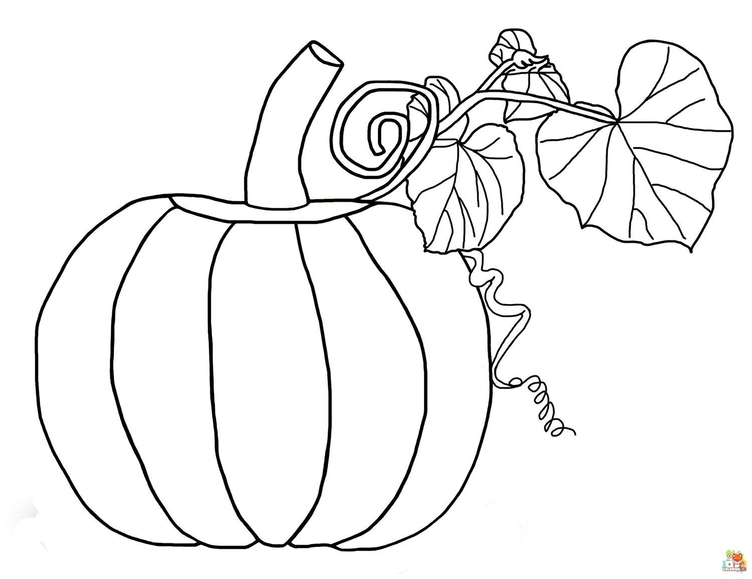 Pumpkin Coloring Pages 2