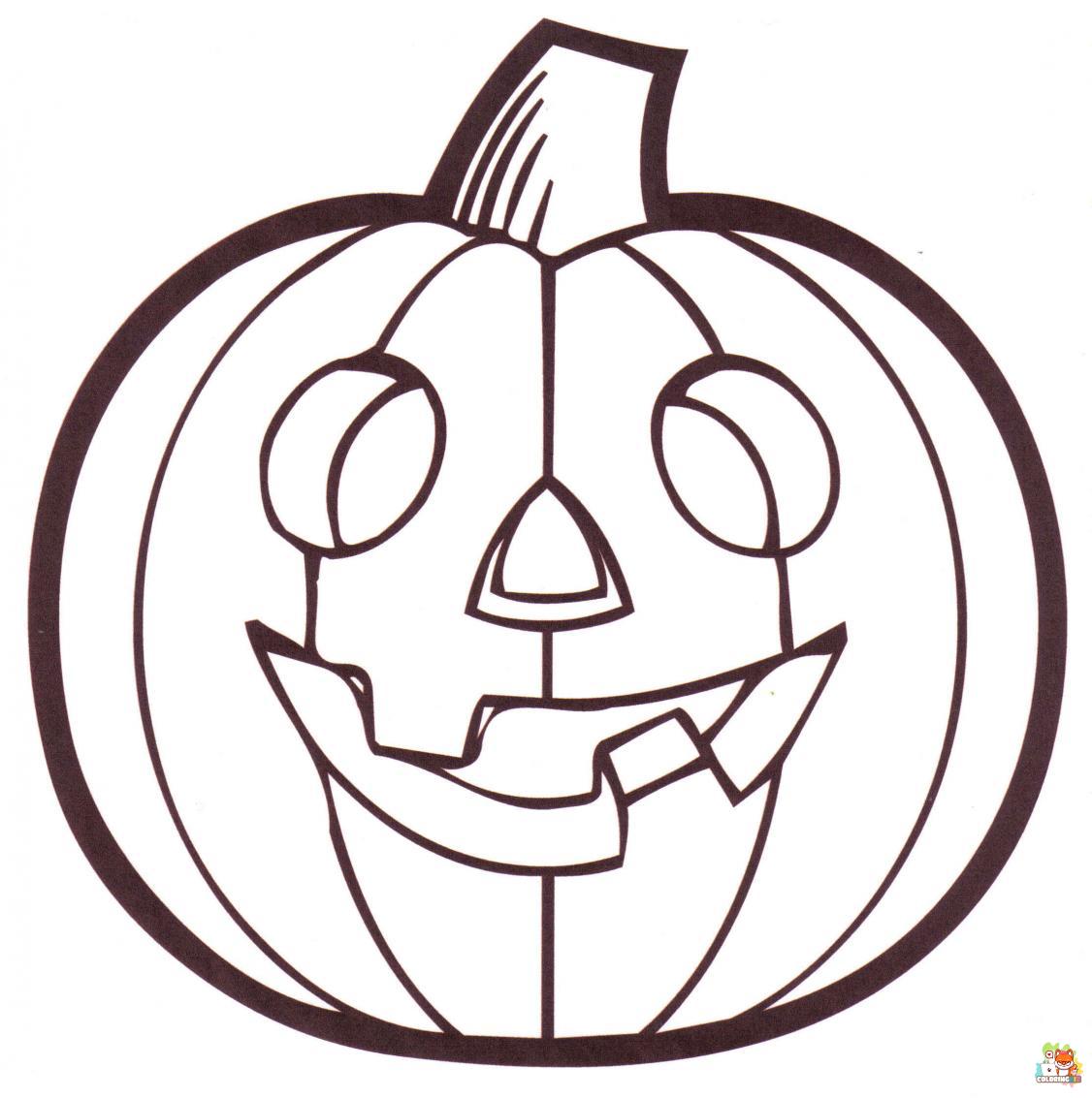 Pumpkin Halloween Coloring Pages 1