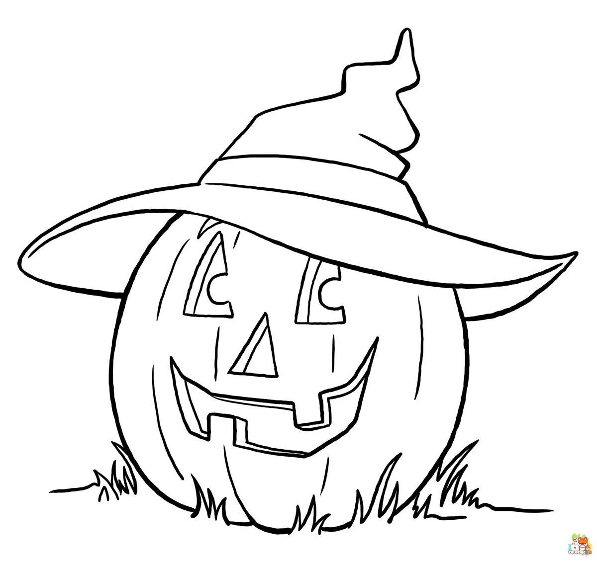 Pumpkin Halloween Coloring Pages 6
