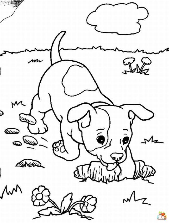 Puppy Coloring Pages 10