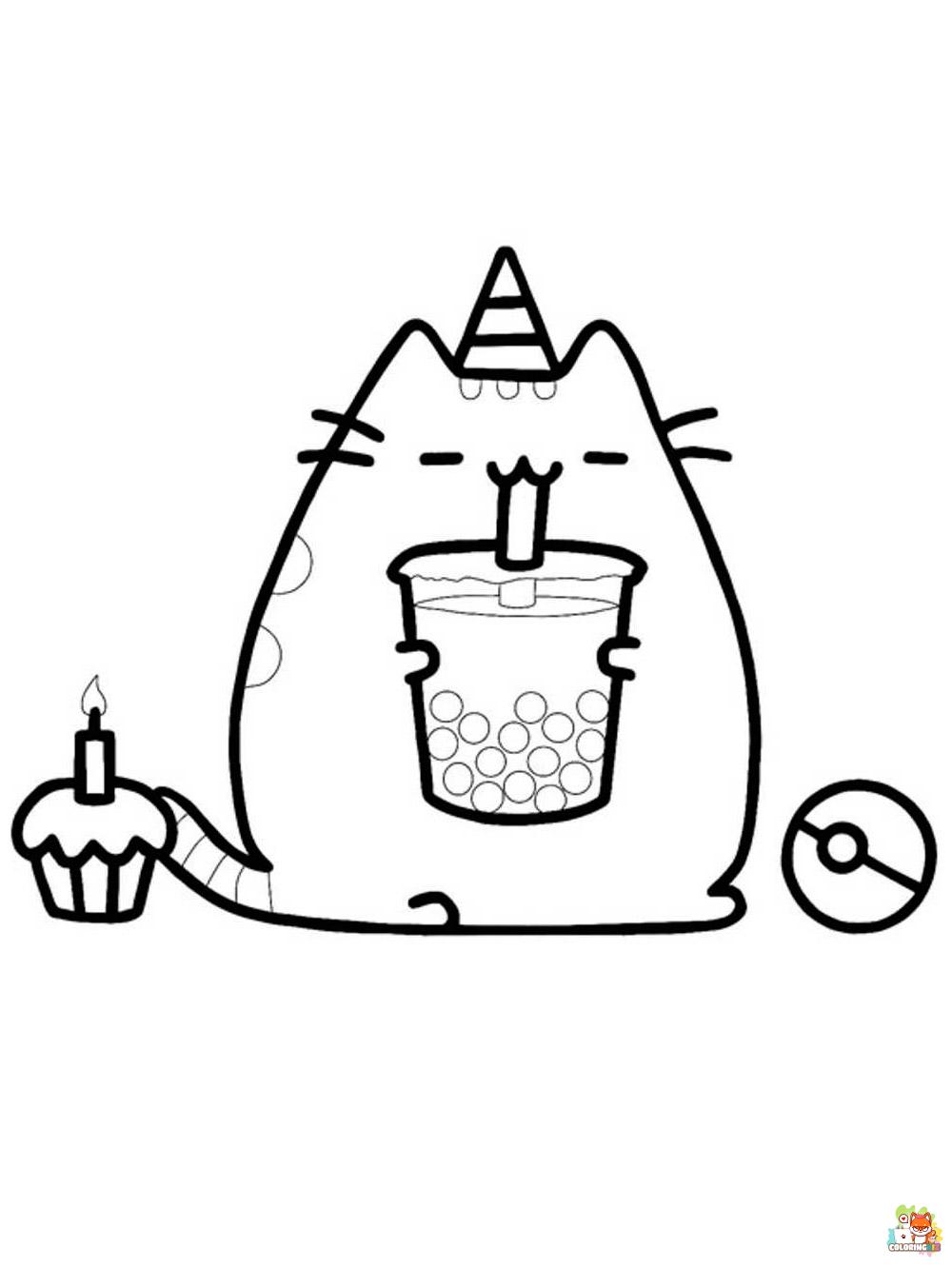 Pusheen Coloring Pages 11