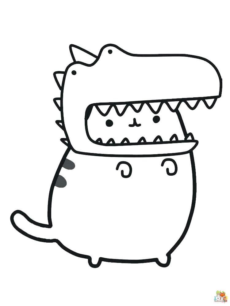 Pusheen Coloring Pages 14