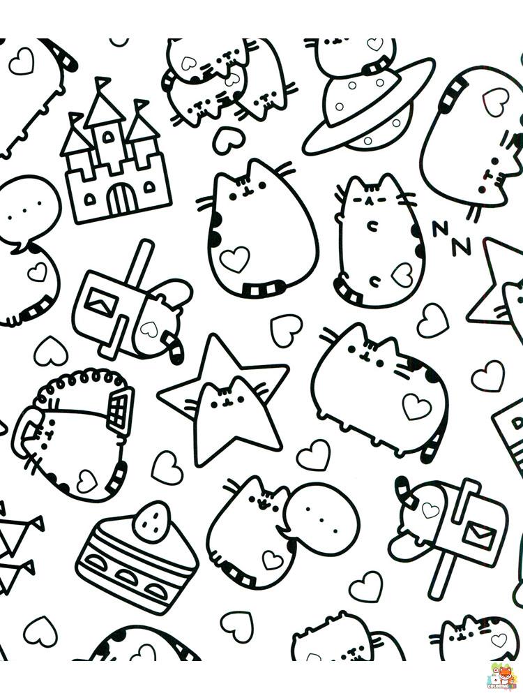 Pusheen Coloring Pages 21