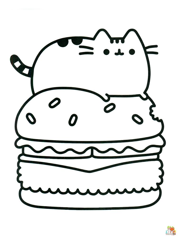 Pusheen Coloring Pages 34