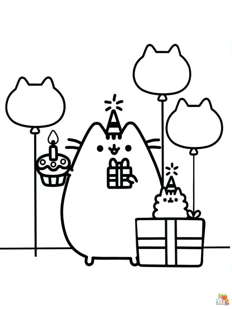 Pusheen Coloring Pages 35