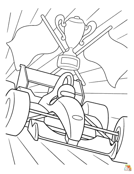 Racing Car Coloring Pages 1