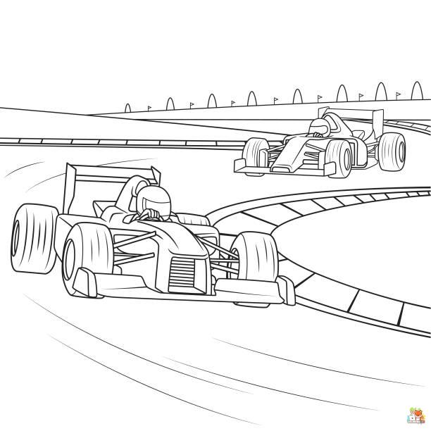 Racing Car Coloring Pages 10