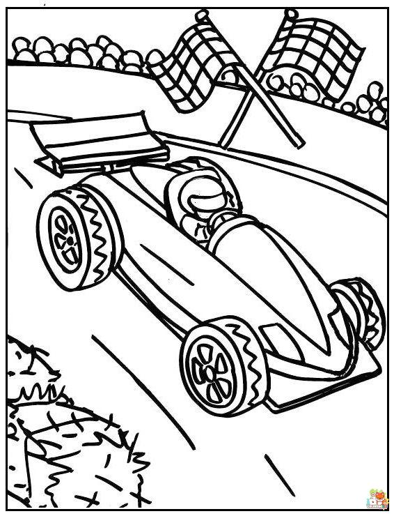 Racing Car Coloring Pages 11