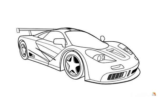 Racing Car Coloring Pages 17