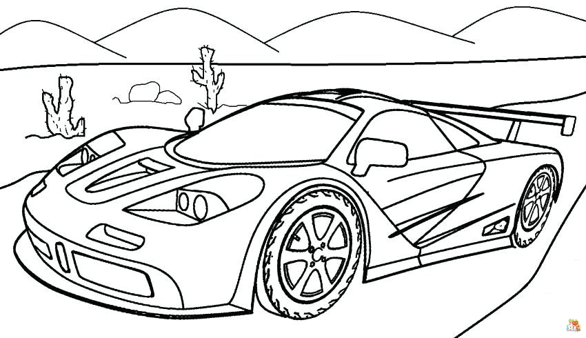 Racing Car Coloring Pages 2