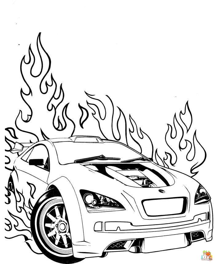 Racing Car Coloring Pages 4