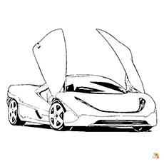 Racing Car Coloring Pages 6