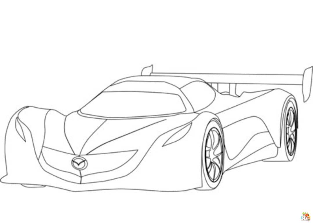Racing Car Coloring Pages 8