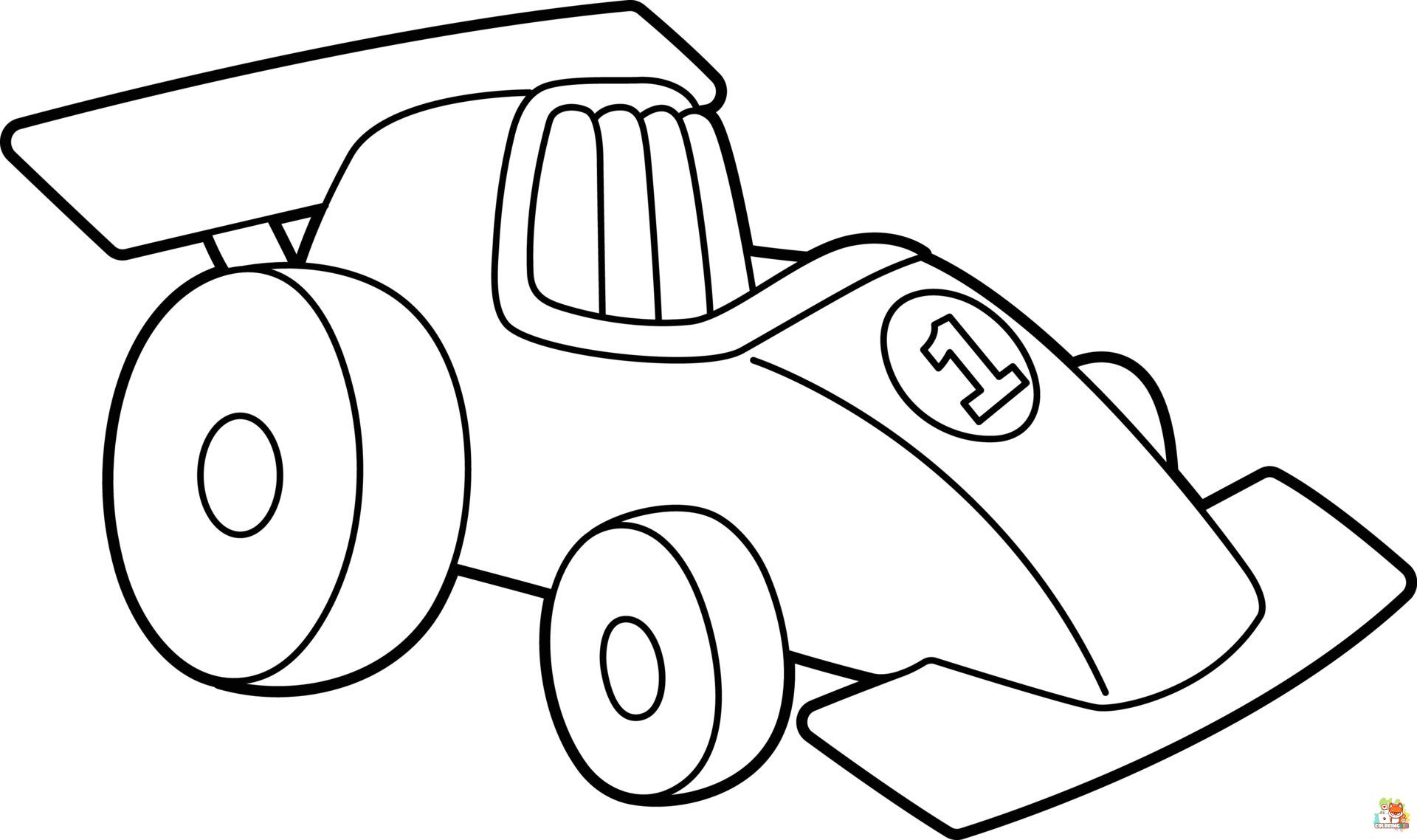 Racing Car Coloring Pages 9