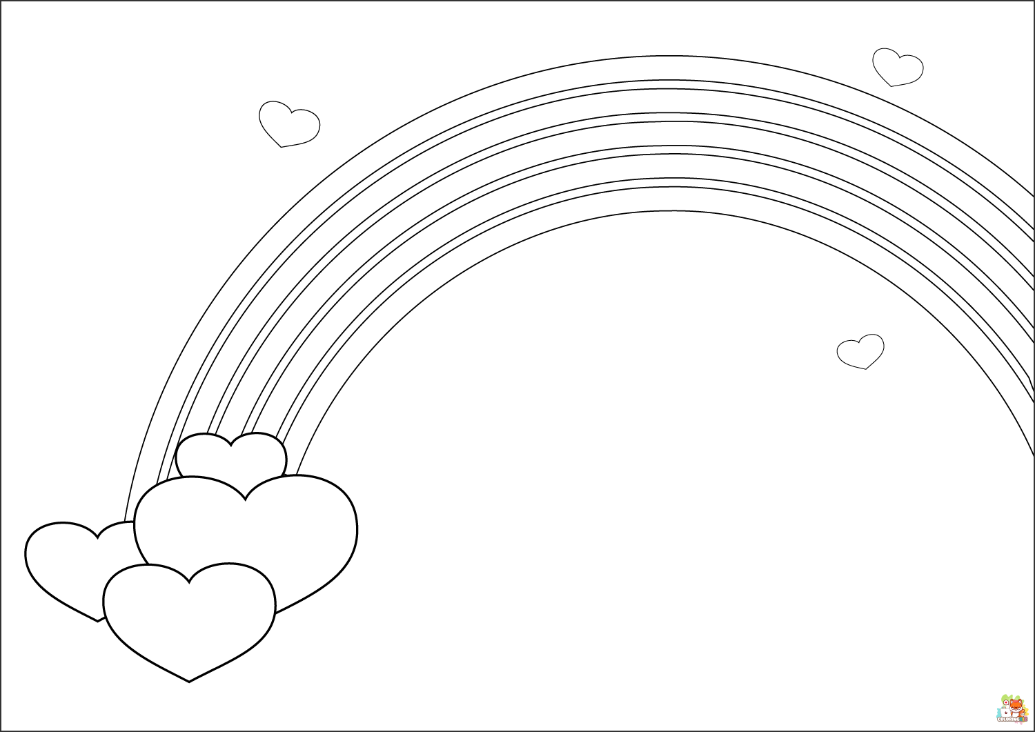 Rainbow Coloring Pages 3