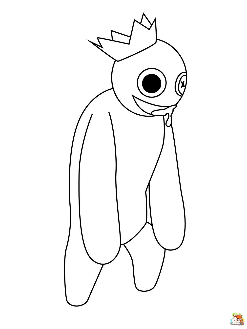 Rainbow Friends Coloring Pages 3