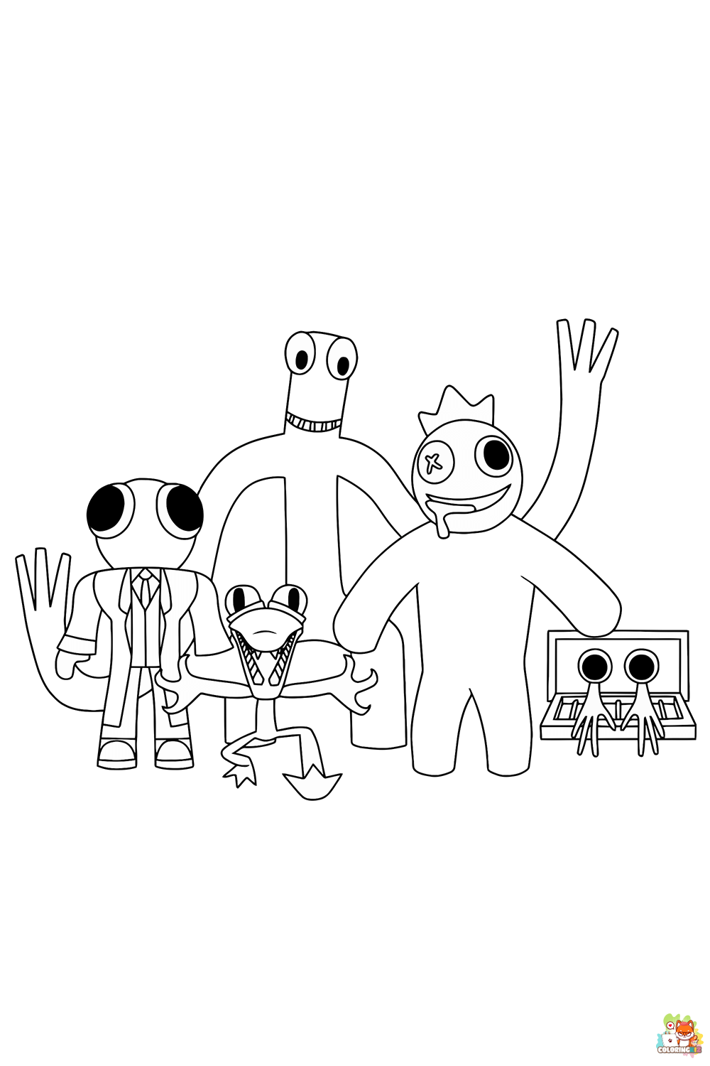 Rainbow Friends Coloring Pages 3