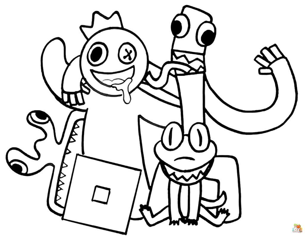 Rainbow Friends Coloring Pages 4