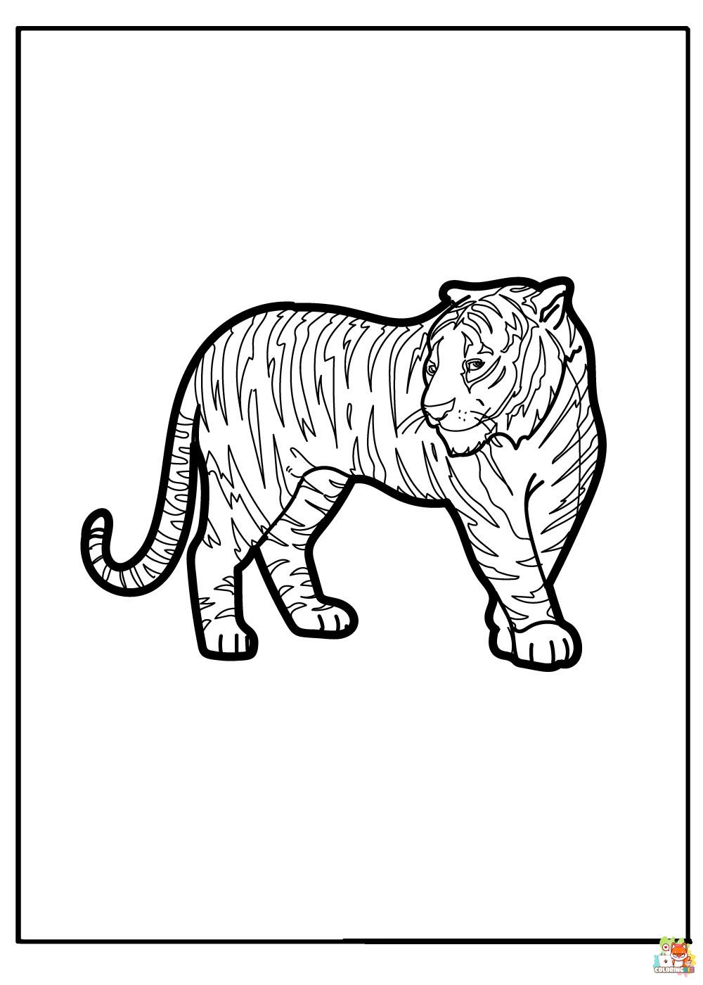 Realistic Tiger Coloring Pages 4 1