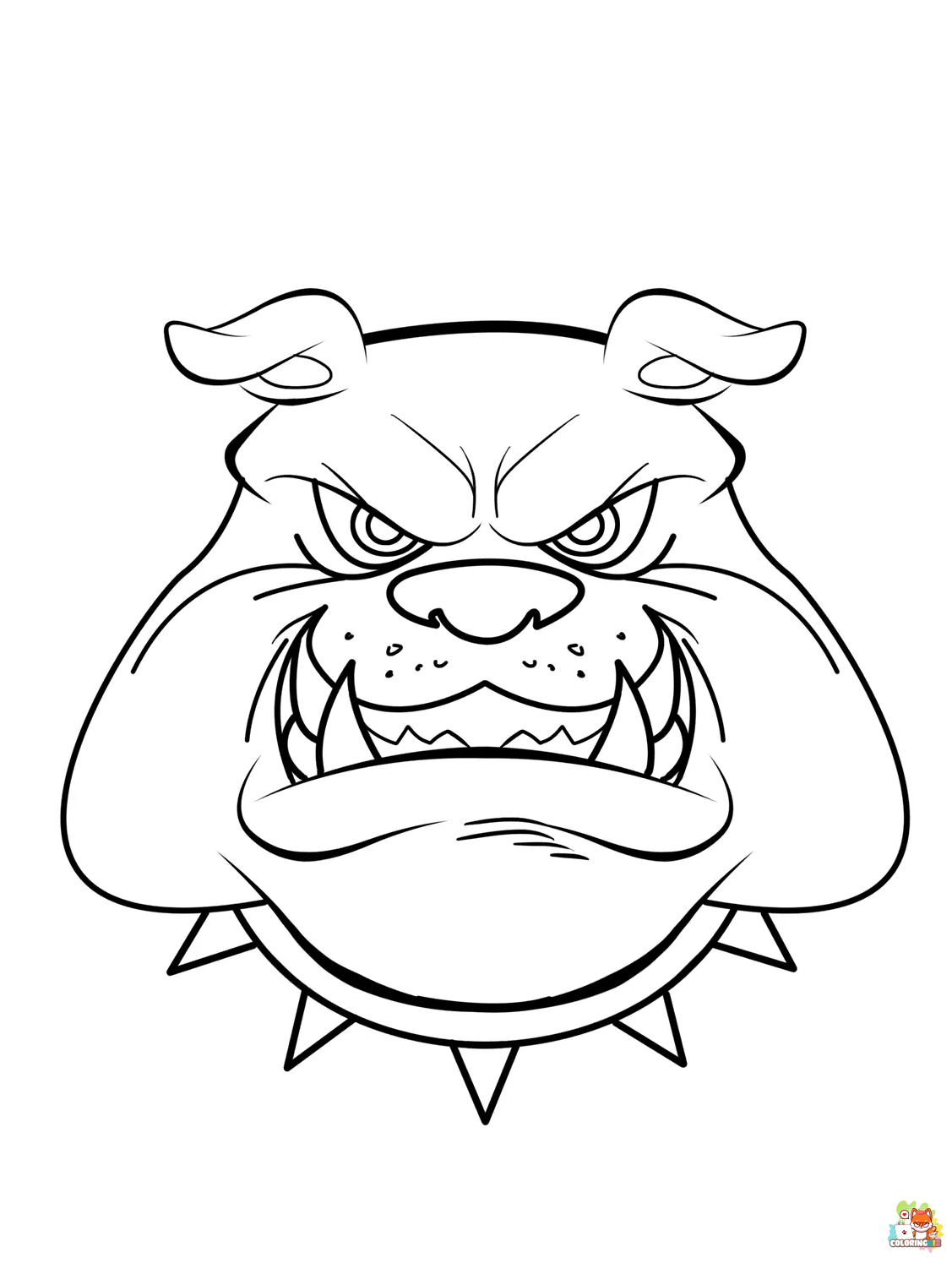 Scary Pitbull Coloring Pages 3