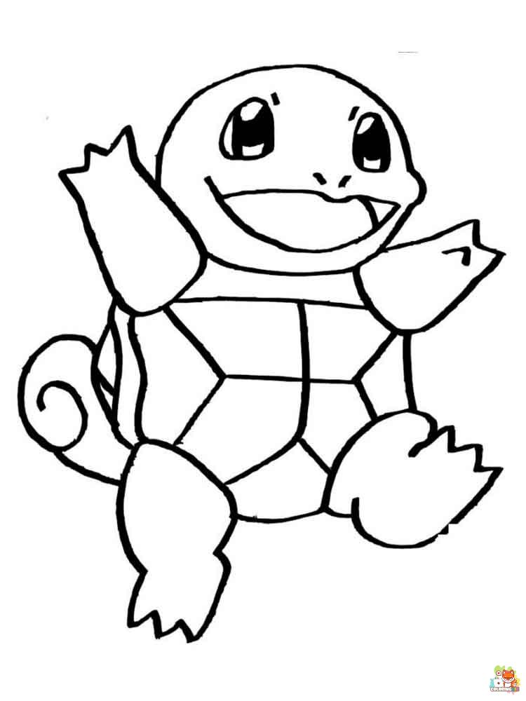 Squirtle Coloring Pages 10