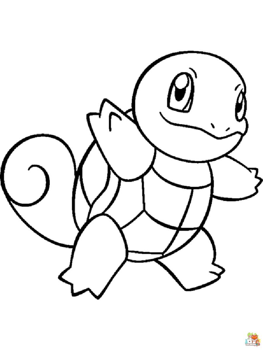 Squirtle Coloring Pages 11