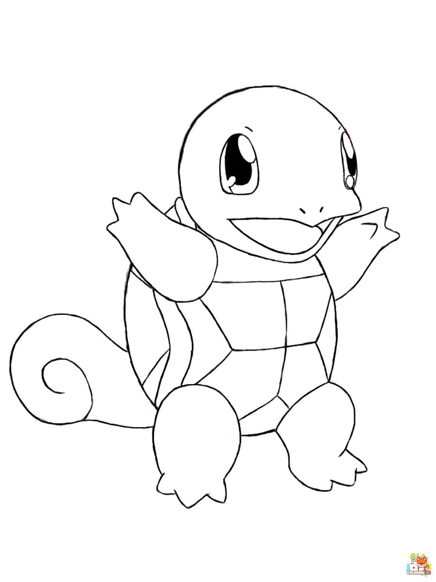 Squirtle Coloring Pages 15