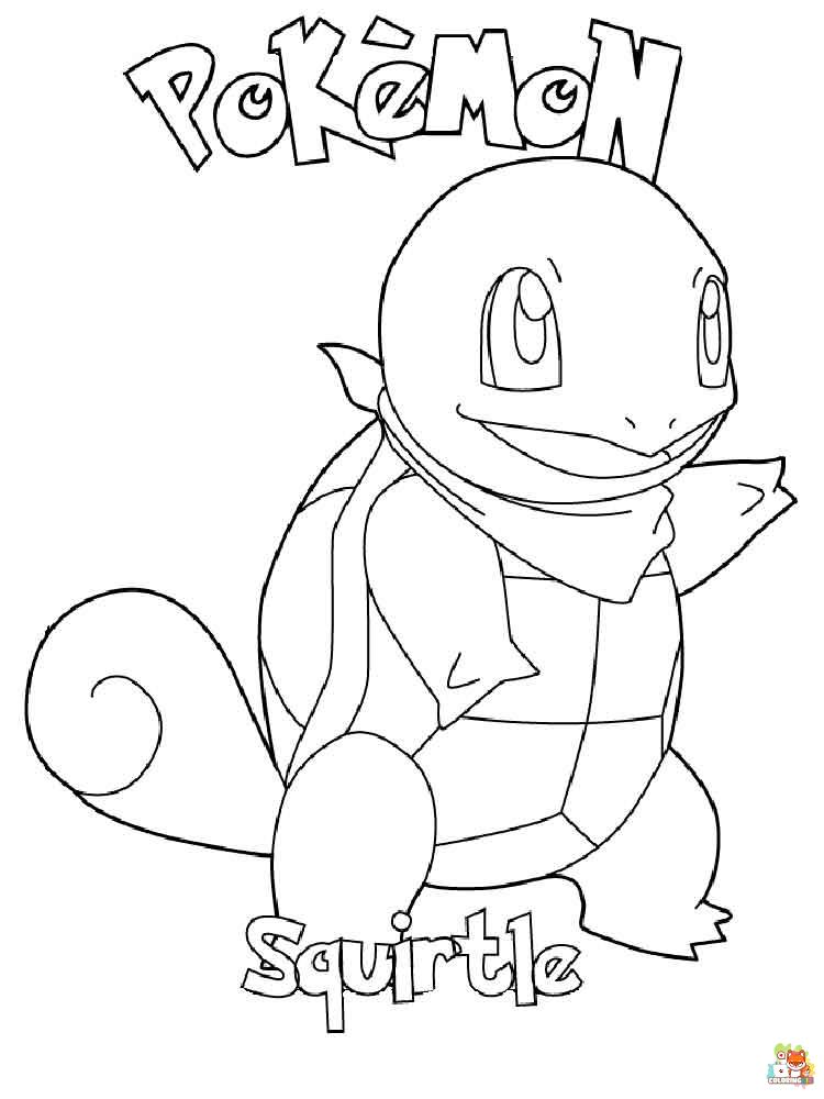Squirtle Coloring Pages 16