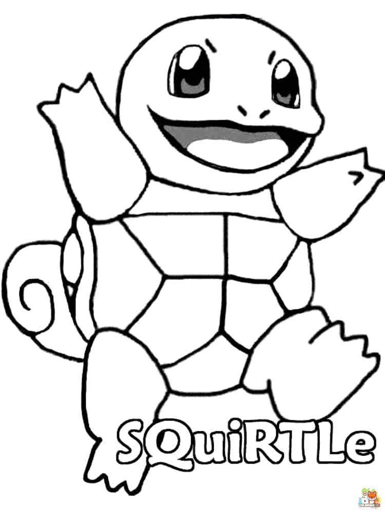 Squirtle Coloring Pages printable 1