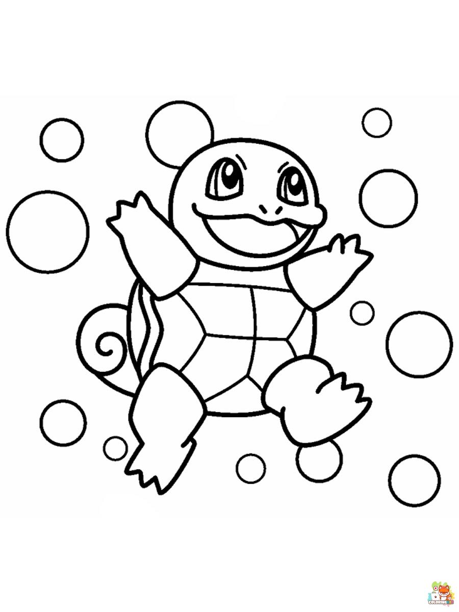 Squirtle Coloring Pages printable 2