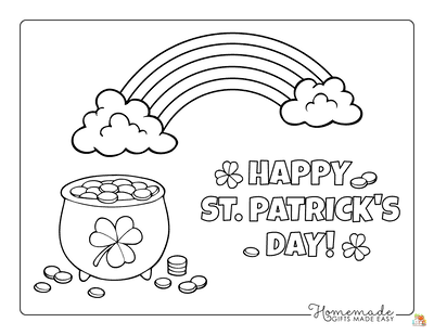 St Patricks Day Coloring Pages easy 1