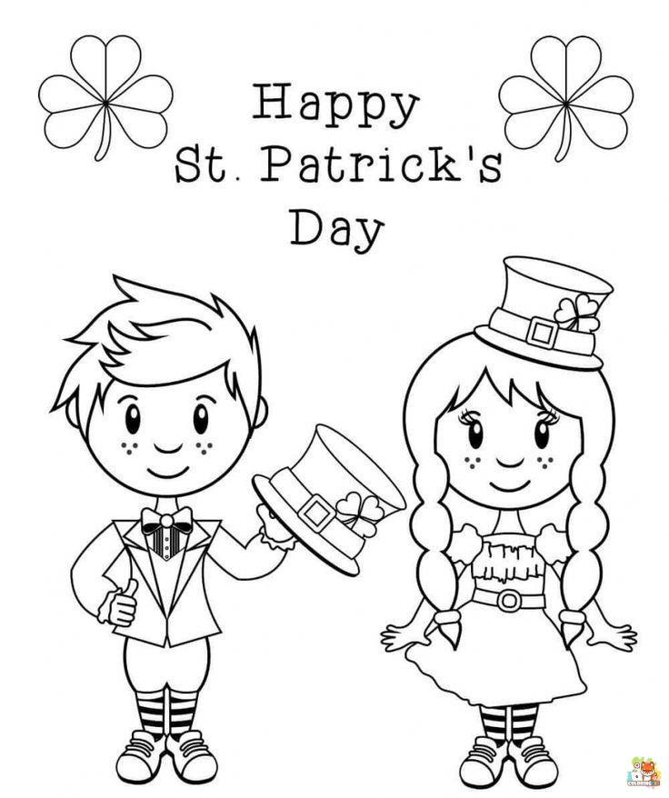 St Patricks Day Coloring Pages printable 1