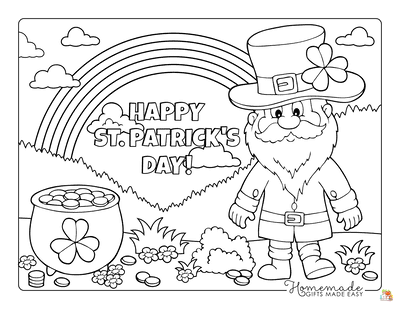 St Patricks Day Coloring Pages printable 1