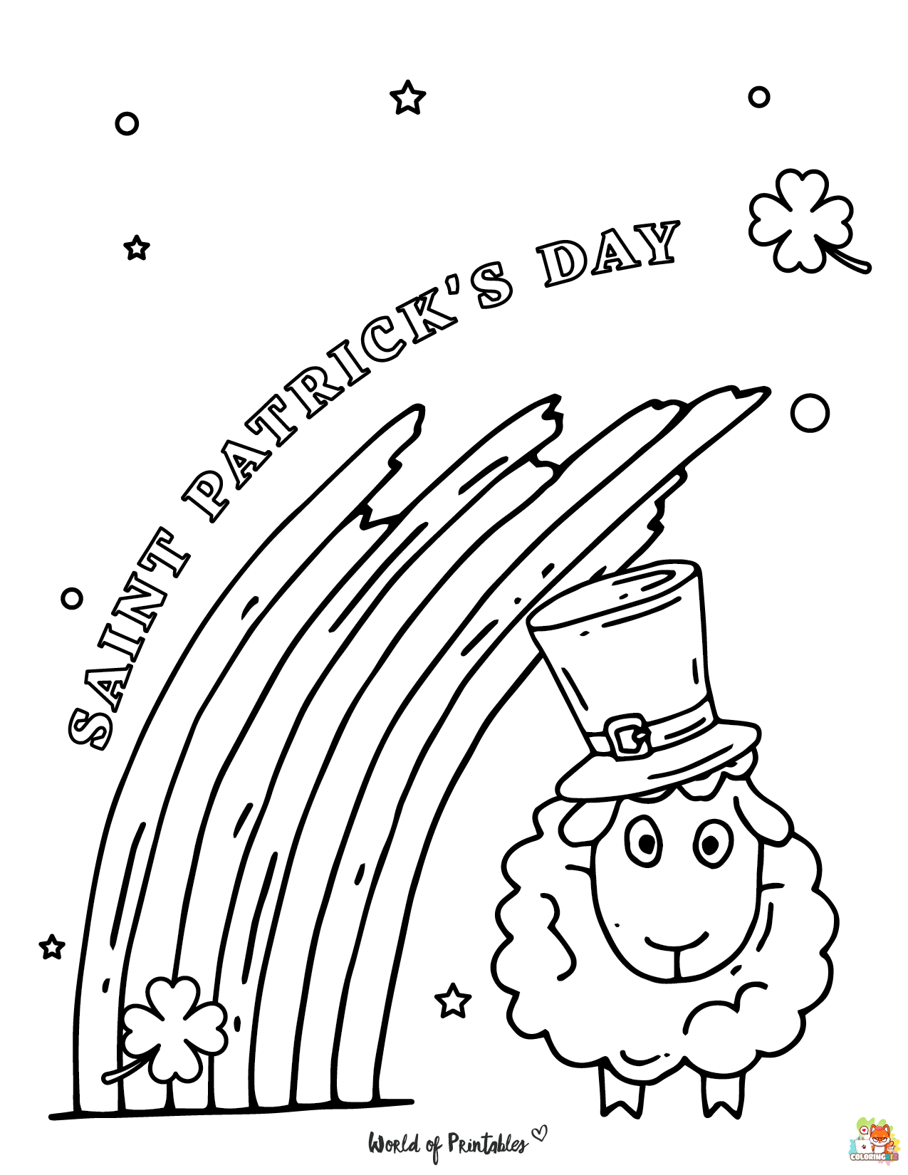 St Patricks Day Coloring Pages printable 2
