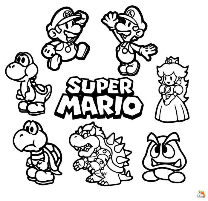 Super Mario Coloring Pages 7