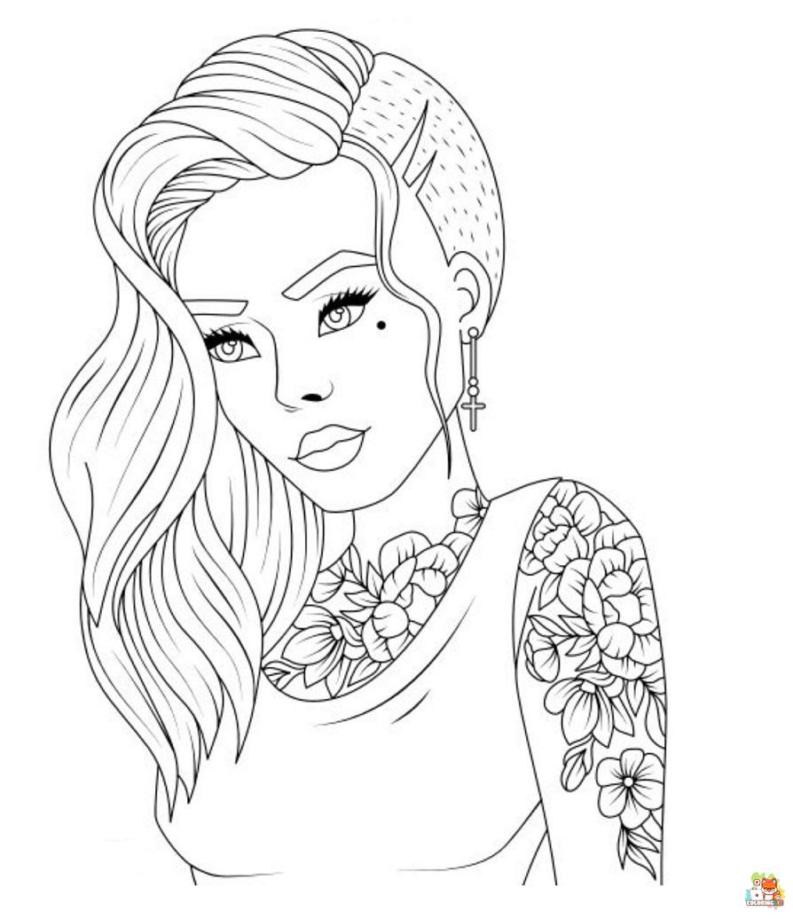 Teenage Coloring Pages 3