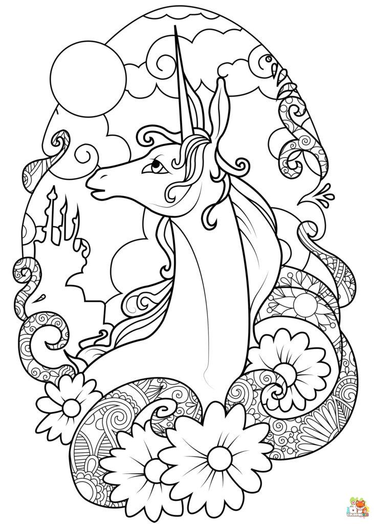 The Last Unicorn Coloring Pages 1