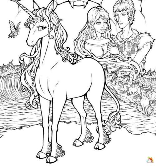 The Last Unicorn Coloring Pages 2